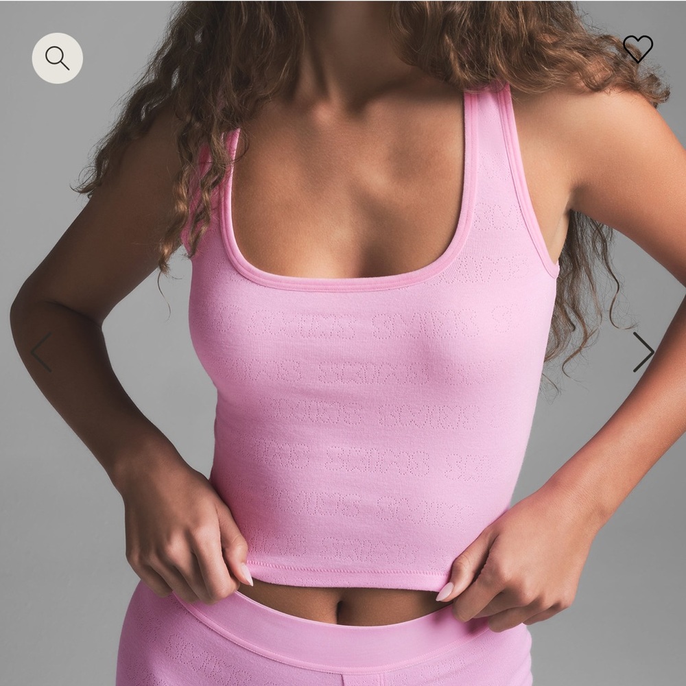 NWT Skims Pink Pointelle Sleep Tank & Short Set 💕 Medium